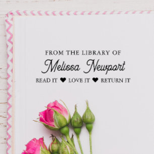 UIT DE BIBLIOTHEEK VAN LEES HET BEVAL HET GEef HET Rubberstempel