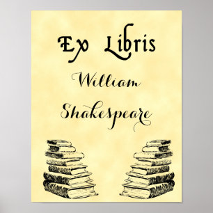 Uit de bibliotheek van oude boeken Custom Poster