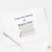 "Uit de bibliotheek van..." Stickers (Envelop)