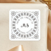 'Uit de bibliotheek van'  stijl Monogram Boek