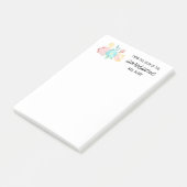 Uit de bureau van de pastbloem leraar post-it® notes (Schuin)