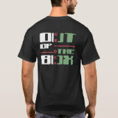 Uit de doos | uniek t-shirt (Achterkant)