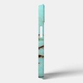 Uit de Gemstone-reeks - Turquoise Cracked Case-Mate iPhone Case (Achterkant / Rechts)