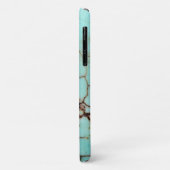 Uit de Gemstone-reeks - Turquoise Cracked Case-Mate iPhone Case (Achterkant/links)