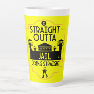Uit de gevangenis vrijgeven geschenk tweekleurige  latte mok