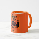 Uit de gevangenis vrijgeven geschenk tweekleurige mok (Voorkant rechts)