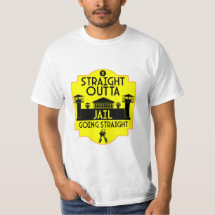 Uit de gevangenis vrijgeven geschenk tweekleurige t-shirt