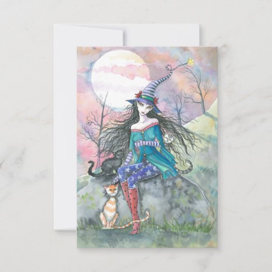 Uit de gewone Halloween heks Kaart (Voorkant)