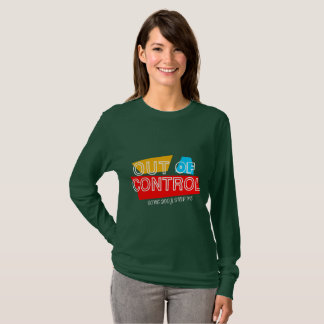 Uit de hand gelopen – Vet typografie statement ont T-shirt
