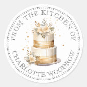 Uit de keuken van Baker's Food Label Sticker (Voorkant)