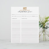 Uit de keuken van de goudglittervoorraad (Staand voorkant)