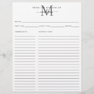 Uit de keuken van de zilvergrijze monogram