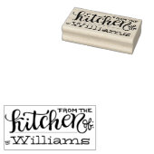 Uit de keuken van - Gepersonaliseerd Rubberstempel (Gestempeld)