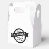 Uit de keuken van gepersonaliseerde gunst box bedankdoosjes (Geopend)