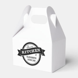 Uit de keuken van gepersonaliseerde gunst box bedankdoosjes