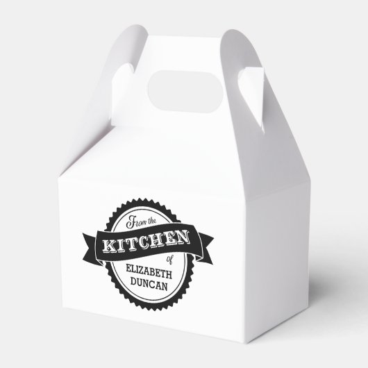 Uit de keuken van gepersonaliseerde gunst box bedankdoosjes (Voorkant Zijde)