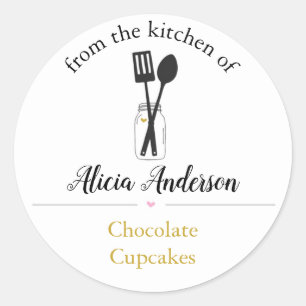 Uit de keuken van gepersonaliseerde Stickers Spate
