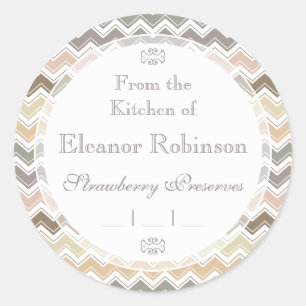 Uit de keuken van het Elegant Homemade Canning Ronde Sticker