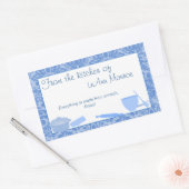 Uit de keuken van het Label van de Gift in Blues (Envelop)