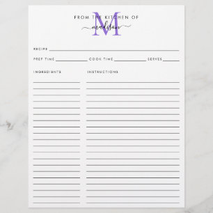 Uit de keuken van het Paarse vioolmonogram