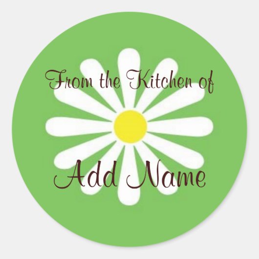 Uit de keuken van Lable Ronde Sticker (Voorkant)