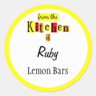Uit de keuken van Red Yellow Custom Stickers