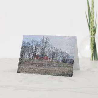 Uit de koude kerst Kaart