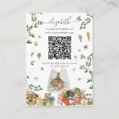 Uit de markt | QR-code register van Vrijgezellenfe Informatiekaartje (Voorkant)