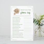 Uit de markt wat zei de bruidegom spel (Staand voorkant)