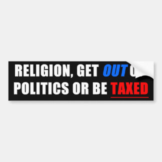 Uit de politiek stappen bumpersticker