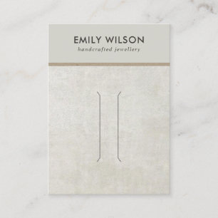 UIT DE WIT GRAY CONCRETE HAIR CLIP DISPLAY CARD VISITEKAARTJE