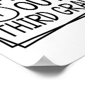 Uit derde klas laatste dag van de school zomervaka poster (Hoek)