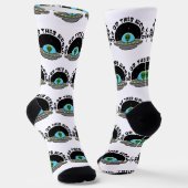 Uit deze wereld alien UFO-ruimte Sokken (Gebogen)