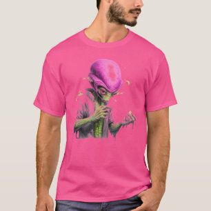 Uit deze wereld graffiti stijl t-shirt