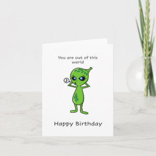 Uit deze wereld, Happy Birthday Kaart