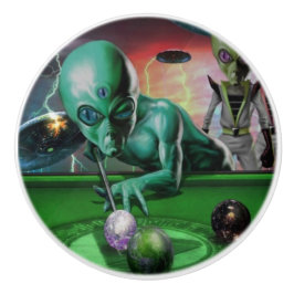 Uit deze wereld keramische knop