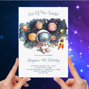 Uit deze wereld Outerspace 4e verjaardag Kaart