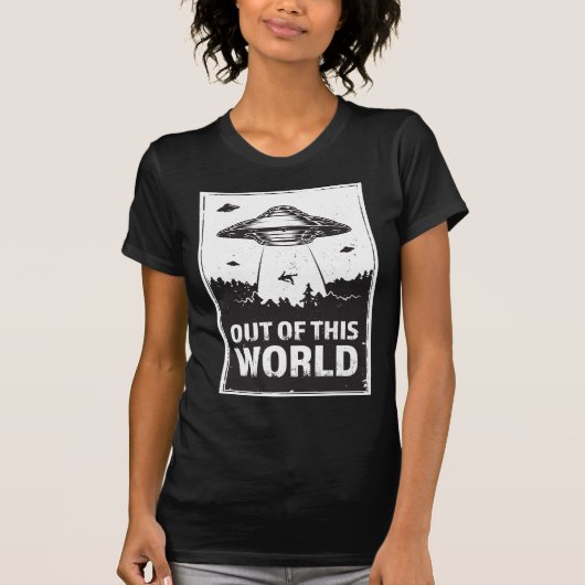 UIT DEZE WERELDWIJDE Bella Canvas T-Shirt (Voorkant)