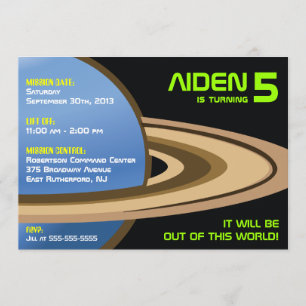 Uit deze World Space Invitation Kaart