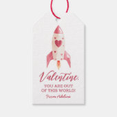 Uit deze World Space Kinder Valentijnsdag Cadeaulabel (Voorkant)