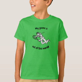 Uit deze World Spaceman Tennis Player T-shirt