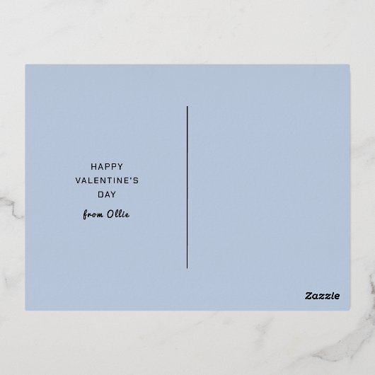 Uit deze World UAP Valentijn Folie Feestdagen Briefkaart (Achterkant)