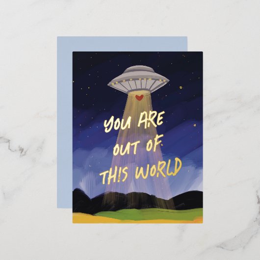 Uit deze World UAP Valentijn Folie Feestdagen Briefkaart (Voorkant / Achterkant)