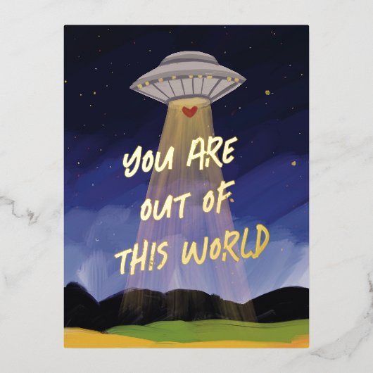 Uit deze World UAP Valentijn Folie Feestdagen Briefkaart (Voorkant)