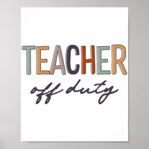 Uit dienst laatste schooldag poster
