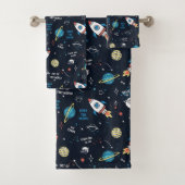 Uit dit World Space Pattern Bad Handdoek (Insitu)