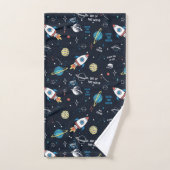 Uit dit World Space Pattern Bad Handdoek (Handdoek)