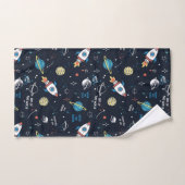 Uit dit World Space Pattern Bad Handdoek (Handdoek)
