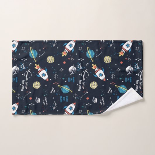 Uit dit World Space Pattern Bad Handdoek (Handdoek)