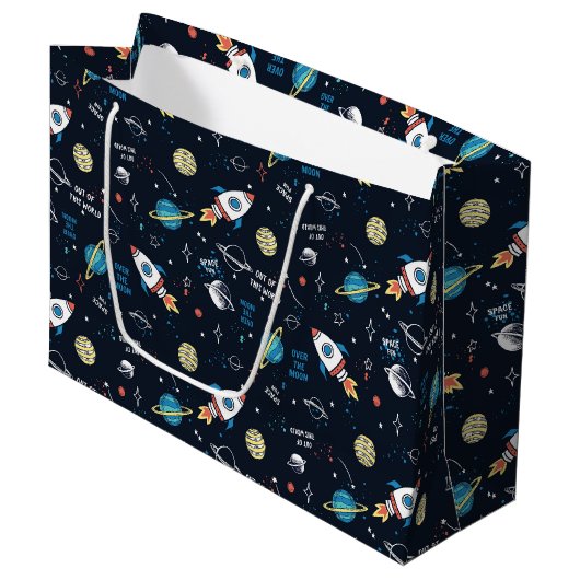 Uit dit World Space Pattern Groot Cadeauzakje (Voorkant Gekanteld)